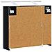 Mobiletto per specchio da bagno Rovere Nero 60 x 14,5 x 50 cm - Foto miniatura 9