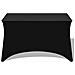 Fodere Elasticizzate Per Tavolo 2 Pezzi 243x76x74 Cm Nero - Foto miniatura 2