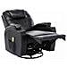 Poltrona Massaggiante Elettrica A Dondolo In Similpelle Nera - Foto miniatura 2