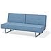 Divano Letto In Tessuto Azzurro Dublin - Foto miniatura 3