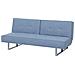 Divano Letto In Tessuto Azzurro Dublin - Foto miniatura 5