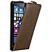 Custodia Compatibile Con Nokia Lumia 640 Xl In Bruno Caffè - Coperchio Protettivo In Design Flip Con Chiusura Magnetica - Foto miniatura 1