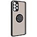 Cover Samsung Galaxy A52 Anello In Metallo Funzione Supporto Nera - Foto miniatura 3