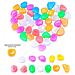 100pcs Colorful Glowing Ciottoli Resina Luminosi Stones Glow In The Dark Giardino Ciottoli Decorativi Per Garden Walkway Decorazioni Acquario Pesce Serbatoi Delle Piante Vasi (colori Misti)  - Foto miniatura 2