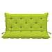 Cuscini per Panca 2 pz Verde Intenso 120x50x7 cm Tessuto Oxford - Foto miniatura 2