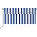 Tenda da Sole Retrattile Manuale con Parasole 3x2,5m Blu Bianca - Foto miniatura 4