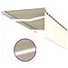 Tenda da Sole Retrattile Manuale con LED 3,5x2,5 m Crema - Foto miniatura 2