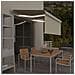 Tenda da Sole Retrattile Manuale con LED 3,5x2,5 m Crema - Foto miniatura 4
