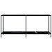 Tavolo Consolle Nero 180x35x75,5 Cm In Vetro Temperato - Foto miniatura 3