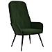 Sedia Relax Verde Scuro In Velluto - Foto miniatura 2