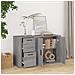 Credenza Grigio Sonoma 100x33x59,5 Cm In Legno Multistrato - Foto miniatura 3