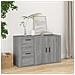 Credenza Grigio Sonoma 100x33x59,5 Cm In Legno Multistrato - Foto miniatura 1