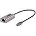 Adattatore da USB-C a Lan, Convertitore di Rete da USB 3.0 a Ethernet Gigabit - 10/100/1000 Mbps, Interfaccia da USB Type-C a RJ45 Ethernet (GbE), cavo integrato da 30 cm, installazione senza driver - Foto miniatura 1