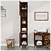 Armadietto Bagno Rovere Fumo 30x30x190 Cm In Legno Multistrato - Foto miniatura 3