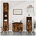 Armadietto Bagno Rovere Fumo 30x30x190 Cm In Legno Multistrato - Foto miniatura 1