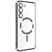 Cover Magsafe Per Samsung S23 + Protezione Fotocamera Trasparente / Argento - Foto miniatura 4
