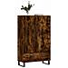 Credenza Rovere Fumo 69,5x31x115 Cm In Legno Multistrato - Foto miniatura 3