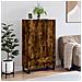 Credenza Rovere Fumo 69,5x31x115 Cm In Legno Multistrato - Foto miniatura 1