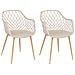 Set Di 2 Sedie Da Pranzo Beige Nashua - Foto miniatura 8