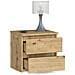 Comodino CL2, 2 cassetti, 40x35x40 cm, Colore Quercia Artisan - Foto miniatura 2