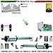Cancello Elettrico Da 7 Metri Kit Ricambio Per Automatismo 2 Ante Da 3,5 Mt 2 Motori Elettromeccanici 220 V Stelo Retr - Foto miniatura 1