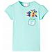 Maglietta Da Bambina Menta Chiaro 116 - Foto miniatura 1
