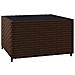 Set Mobili Da Giardino 3 Pz Con Cuscini In Polyrattan Marrone - Foto miniatura 6