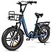 C05 Pro Bicicletta Elettrica - Potenza 350w Batteria 36v13ah Autonomia 35km Freno A Disco Meccanico - Blu Scuro - Foto miniatura 2