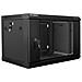 Armadio Rack 6U 19" da Parete WF01-6406-10B in Acciaio e Vetro Temperato 60 x45 cm Colore Nero - Foto miniatura 3