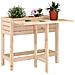 Lusso Casadino -  Fioriera Da Giardino Con Piano Pieghevole Legno Massello Pino - Foto miniatura 8