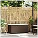Panca da Giardino con Cuscino Marrone 110x40x44cm in Polyrattan - Foto miniatura 2
