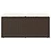 Panca da Giardino con Cuscino Marrone 110x40x44cm in Polyrattan - Foto miniatura 4