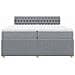 Giroletto a Molle con Materasso Grigio Chiaro 200x200cm Tessuto - Foto miniatura 4