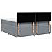 Giroletto a Molle con Materasso Grigio Chiaro 200x200cm Tessuto - Foto miniatura 6