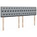 Giroletto a Molle con Materasso Grigio Chiaro 200x200cm Tessuto - Foto miniatura 7