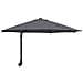 Parasol da Giardino a Parete con LED Antracite 248 cm - Foto miniatura 1