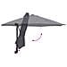 Parasol da Giardino a Parete con LED Antracite 248 cm - Foto miniatura 8