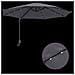 Parasol da Giardino a Parete con LED Antracite 248 cm - Foto miniatura 9