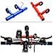 Estensione Manubrio Bici In Alluminio 10cm: Supporto Multifunzione Per Ciclocomputer E Luci Blue - Foto miniatura 3