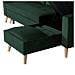 Jamesdivano Letto Angolare A 3 Posti In Velluto Verde - Foto miniatura 6