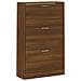 Scarpiera Rovere Marrone 63x24x103 cm in Legno Multistrato - Foto miniatura 3