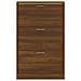 Scarpiera Rovere Marrone 63x24x103 cm in Legno Multistrato - Foto miniatura 4