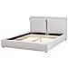 Letto Tessuto Bajonna 160 X 200 Cm Grigio Chiaro - Foto miniatura 3