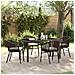 Set da Pranzo per Giardino 5 pcs Marrone Poly Rattan - Foto miniatura 2