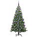 Albero di Natale con 300 LED con supporto Verde 240 cm PVC - Foto miniatura 3