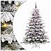 Albero di Natale Artificiale con Rami Pieghevoli Bianco 180 cm - Foto miniatura 1