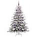 Albero di Natale Artificiale con Rami Pieghevoli Bianco 180 cm - Foto miniatura 3