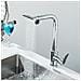 Rubinetto per lavello da cucina, Blackswan, tipo M368, modello cromato, con doccia mobile, bocca girevole e 4 modalità, misura 35 cm - Foto miniatura 3