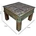 Tavolino Da Caffè In Legno Fatto A Mano 62x67x45h Cm - Foto miniatura 3