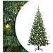 Albero di Natale con 150 LED con supporto Verde 120 cm PVC - Foto miniatura 1